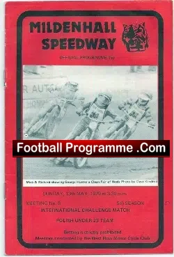 Mildenhall Speedway v Poland 1979 Challenge Match