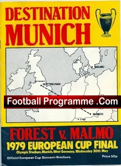 Nottingham Forest v Malmo 1979 – Destination Munich Brochure