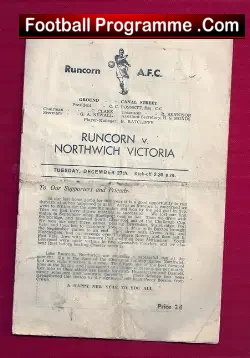 Runcorn v Northwich Victoria 1949