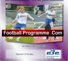 Schonebeck v Bayern Munich 2008 - Ladies Aktuell Germany - football programme