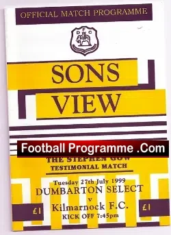 Stephen Gow Testimonial Benefit Match Dumbarton 1999