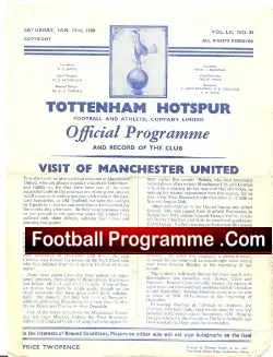 Tottenham Hotspur v Manchester United 1960