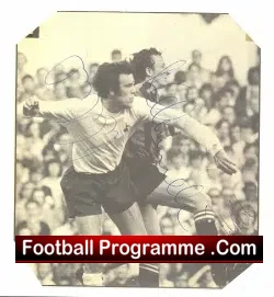Tottenham Spurs Mike England + Mick Doyle Signed Picture 1970
