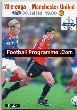 Valerenga v Manchester United 2002 - Norway - football programme