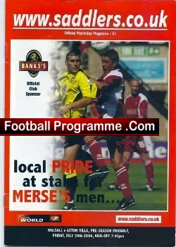 Walsall v Aston Villa 2004 – Pre Season Friendly