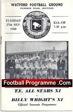Watford v Billy Wright XI 1960 – Friendly Match