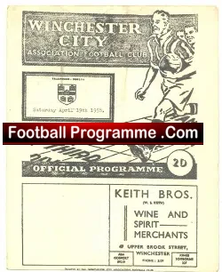 Winchester City v Ryde Sports 1958