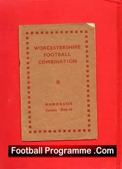 Worcestershire Football Combination Handbook 1948 - 1949 - football memorabilia