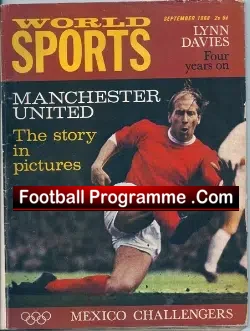 World Sports Magazine Manchester United 1968 - football memorabilia