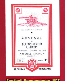 Arsenal v Manchester United 1948 – Charity Shield Match Reprint