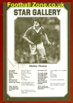 Manchester United Mickey Thomas Signed Picture