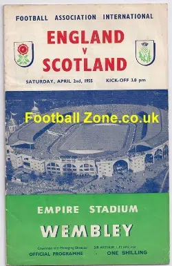 England v Scotland 1955 - Duncan Edwards Debut + TS