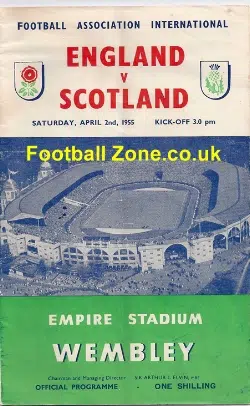 England v Scotland 1955 - Duncan Edwards First Full Cup