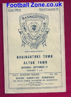 Basingstoke Town v Alton Town 1960 – Hants League