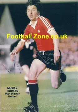 Manchester United Mickey Thomas Signed Picture