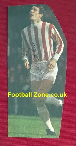 Stoke City John Ritchie Signed Picture 1970's