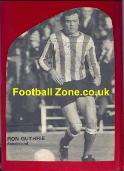 Sunderland Ron Guthrie Signed Picture 1970's