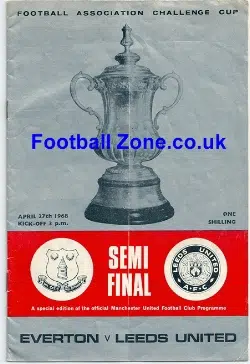 Everton v Leeds United 1968 - FA Cup Semi Final Match