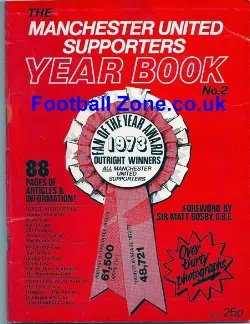 Manchester United Supporters Yearbook 1972 - 1973 2nd Edition