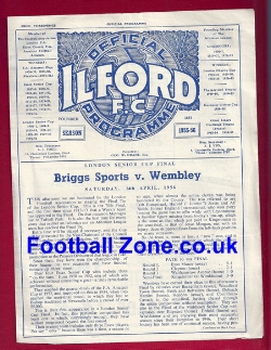 Briggs Sports v Wembley 1956 - Senior Cup Final at Ilford FC