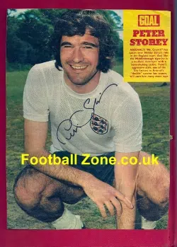Arsenal Peter Storey Autograph Picture