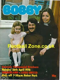 Bobby Kerr Testimonial Benefit Match Sunderland 1976