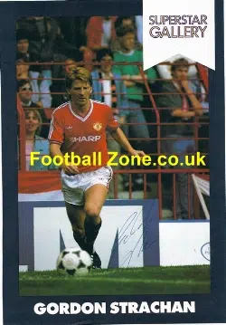 Manchester United Gordon Strachan Autograph Signed Picture Man U