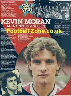 Manchester United Kevin Moran Signed Picture