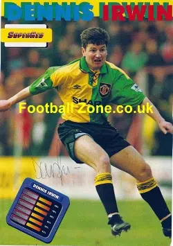 Manchester United Denis Irwin Autograph