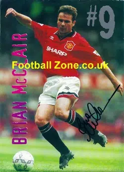 Manchester United Brian McClair Autographed Signed Picture