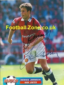 Manchester United Ronny Johnsen Signed Picture