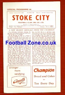 Stoke City v Rotherham United 1961
