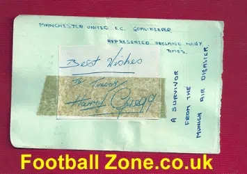 Manchester United Harry Gregg Autograph Signed Busby Babe