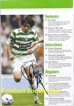 Glasgow Celtic Shansuke Nakamura Autograph Picture