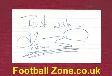 Nottingham Forest Kenny Burns Autograph
