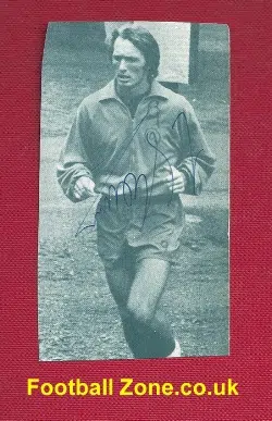 Leicester City Len Glover Old Football Autograph 1970's