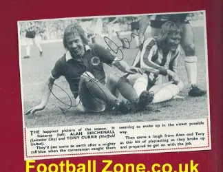 Leicester City Alan Birchenall Old Football Autograph