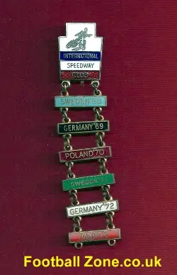 International Speedway Club Badge 1960's Plus Year Bars