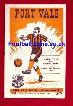 Port Vale v Halifax Town 1959 – score was 7 – Nil