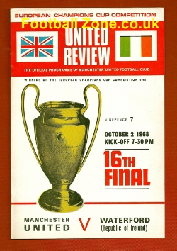 Manchester United v Waterford 1968 – Irish