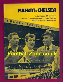 Fulham v Chelsea 1975 - Inc Bobby Moore