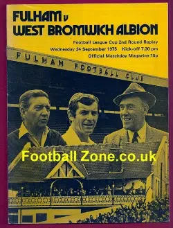 Fulham v WBA 1975