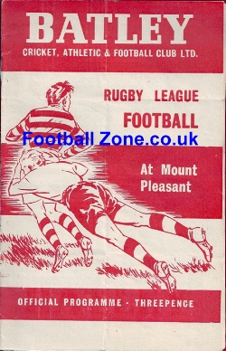 Batley Rugby v York 1959
