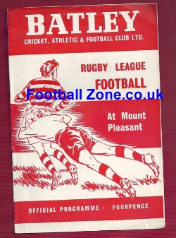 Batley Rugby v Barrow 1963