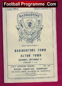 Basingstoke Town v Alton Town 1960 – Hants League
