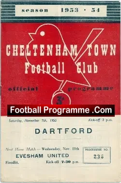 Cheltenham Town v Dartford 1953