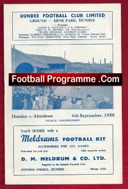 Dundee v Aberdeen 1958
