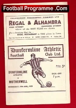 Dunfermline Athletic v Motherwell 1959