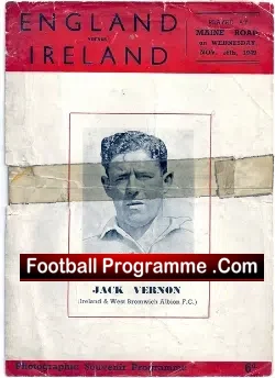 England v Ireland 1949 – Maine Road – Pirate Score = 9 – 2