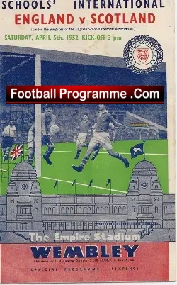 England v Scotland 1952 – Wembley – Schoolboy Duncan Edwards 2